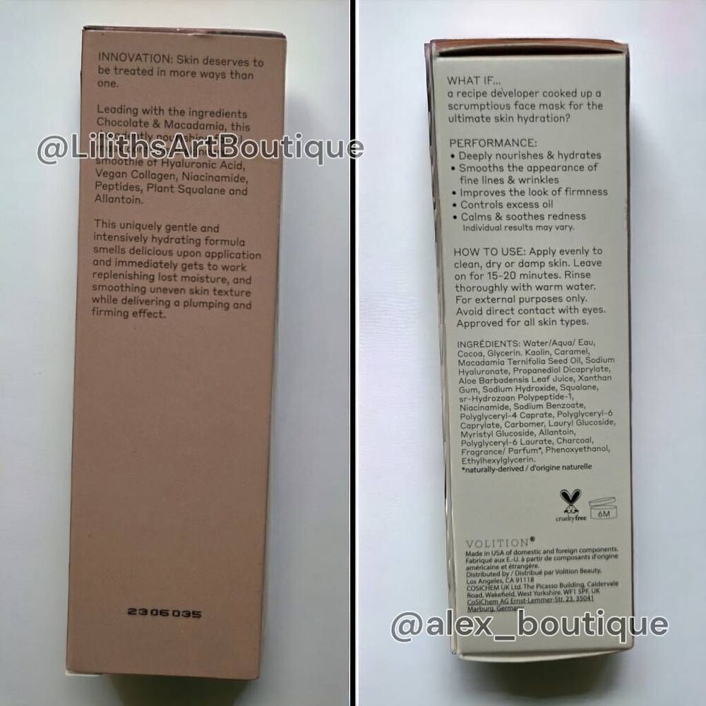 Volition Chocolate Macadamia Hydrating Mask (X006) - Picture 5 of 6